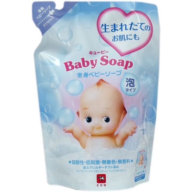 Kewpie Full Body Baby Soap (Foam Type), Refill, 11.8 fl oz (350 ml) x 16 Pieces