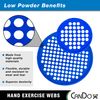CanDo Power-Web Hand Exerciser, Web, Diameter 17 cm, Blue (Heavy)