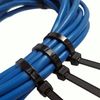 100~6" BLACK CABLE ZIP TIES Heavy Duty UV Resistant UL 6/6 Nylon