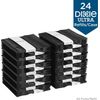 Smartstock Plastic Cutlery Dispenser Refill Forks in Black