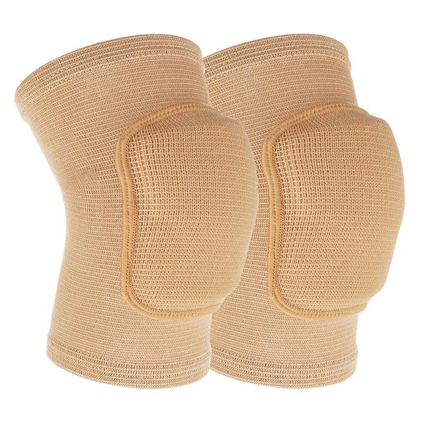 Sibba Compression Elbow Pads Arm Brace Support Fitness Arm Knee Protector Volleyball Basketball Breathable Elbow Wraps for Kids, Men and Women (Nude)