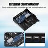 Richer-R USB 2.0 Front Panel Floppy Disk Bay, Multi-functional USB 2.0 Front Panel 3.5'' Floppy Bay 9 Pin to 4 Interface USB 2.0 HUB