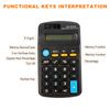 PATIKIL Basic 8 Digit LCD Display Desktop Calculator, 4 Function, Battery Powered, Black