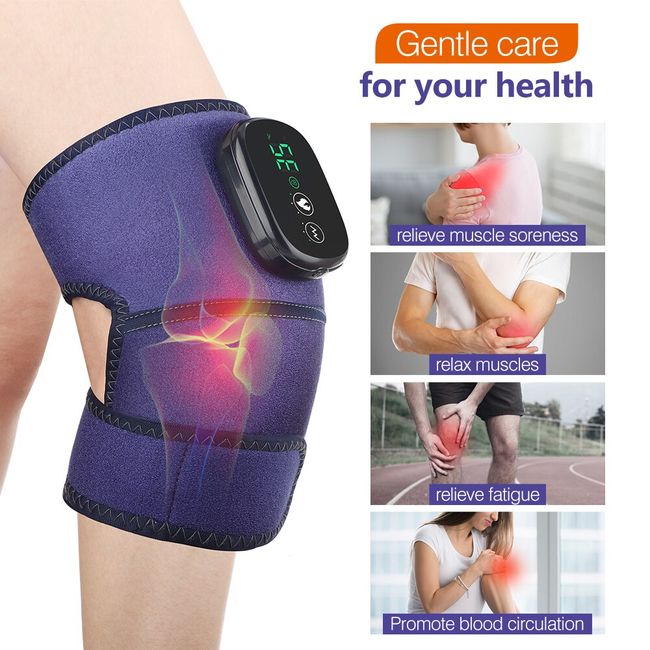 Electric Shoulder Massager Wrap Belt Heating Massage Device Vibration  Physiotherapy Shoulder Brace Joint Arthritis Relief Pain