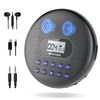 Portable CD Player with Dual Stereo Speakers, Rechargeable CD Player for Car ...