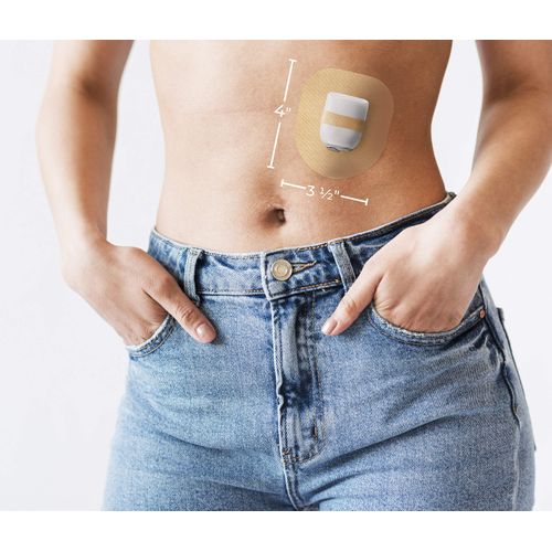 Fixic - 25 Pack - Adhesive Patches - Perfect for Omnipod - Best Waterproof Adhesive Covers for Sensors - Pre-Cut Back Paper - Best Long Fixation!