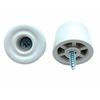 Rubber Door Stops/Wall Protectors with Screws (Small (28mm) White)