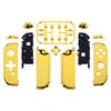 eXtremeRate Chrome Gold Joy con Handheld Controller Housing (D-Pad Version) with Full Set Buttons, DIY Replacement Shell Case for Nintendo Switch Joycon & Switch OLED Joy con