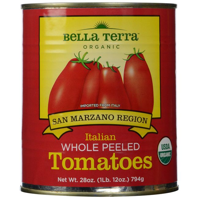 Bella Terra San Marzano Region Whole Peeled Tomatoes, 28 oz