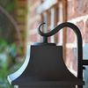 "Newham" Traditional Black Outdoor Rectangular Top Fix Wall Lantern