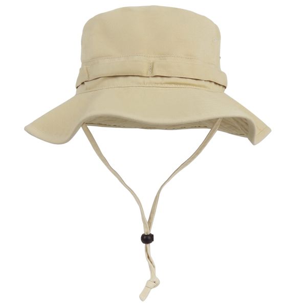 Phaiy Bucket Hat Wide Brim UV Protection Sun Hat Boonie Hats Fishing Hiking Safari Outdoor Hats for Men and Women Beige