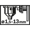 Bosch 2609255701 1.5-13mm 1/2-inch x 20-Thread Keyed Chuck