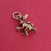 Sterling Silver Easter Egg Basket Bunny Rabbit 3D Charm Pendant 925 USA New