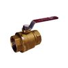 Mueller Ball Valve 1 " 0.25 % Lead Threaded Forged Brass Chrome Plated Bulk