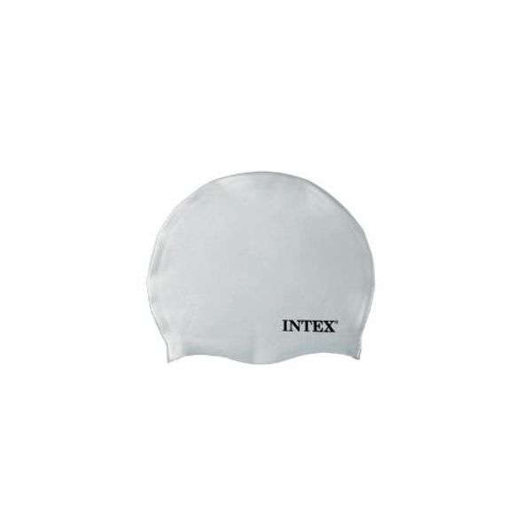 Intex 55991 Silicone Swim Cap (White) - Colour: White