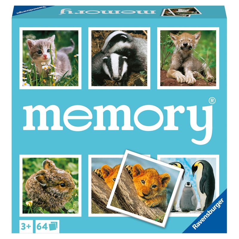 Ravensburger Animal Babies Memory Game - Engaging Picture Matching Game ...