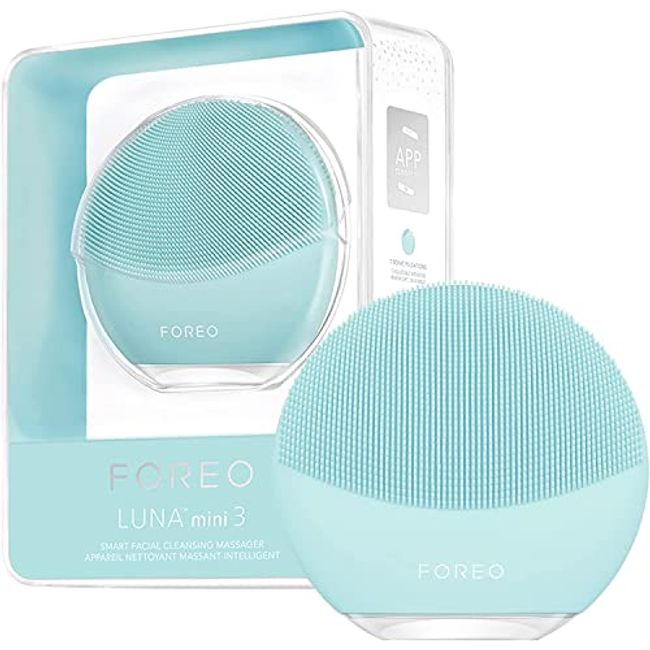 FOREO LUNA mini 3 for Mint FOREO Smart Cleansing Device Electric Facial Cleansing Brush Made of Silicone