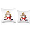 Monkey Baseball Baseball glove Sports Throw Pillow