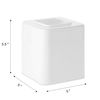 Youngever 2 Pack Tissue Box Covers, Re-usable Plastic Square Tissue Box Holders, Square Napkin Box Holders