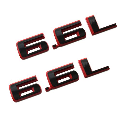 6.6L V8 Hood Emblem Badge for Silverado Sierra