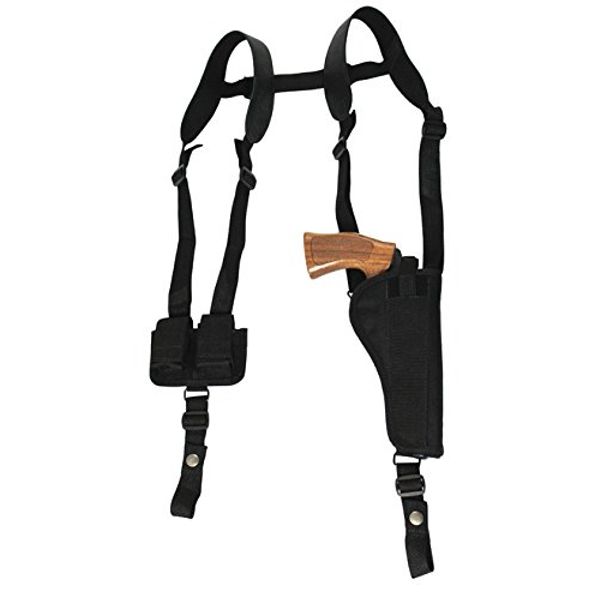 New Barsony Vertical Shoulder Holster w/Speed-Loader Pouch for Ruger GP100 Right