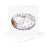 3dRose Greeting Cards - Powdered Donut - 12 Pack - Graphics Food