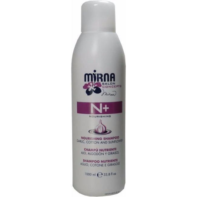 Mirna N+ Nourishing Shampoo Garlic, Cotton and Sunflower 1000 ml