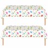 ZSYIULIA 2Pack Easter Table Cloth,Easter Table Decorations Easter Egg Hunt Tablecloth Rectangle 54 * 108in Waterproof Plastic Tablecloth for Eas-ter Party Supplies Easter Table Cover