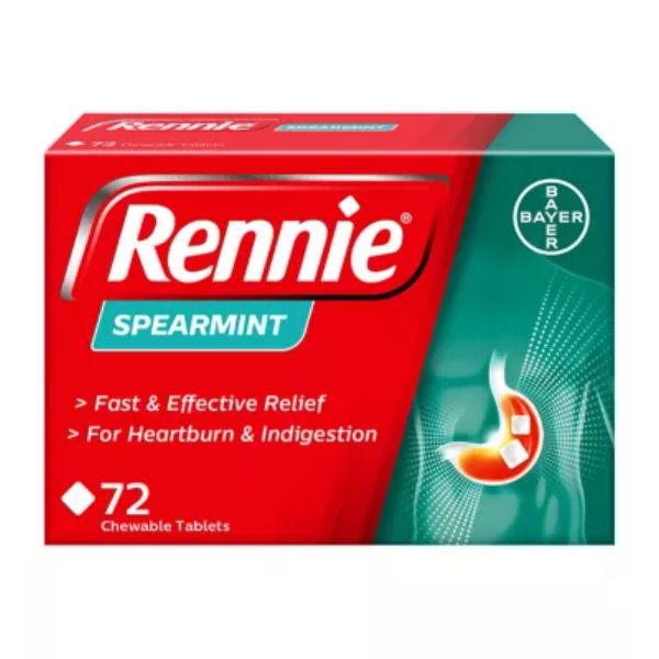 Rennie Spearmint 72 Tablets