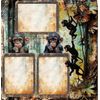 Primates - Baby Chimps Personalized Wall Art or Scrapbook Page