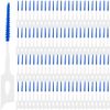 GXXMEI 200PCS Dual-Use Interdental Brushes Soft Silicone Dental Picks Toothpicks Between Teeth Brush, Tooth Flossing Brush for Cleaning Orthodontic Wire Toothbrush Clean Tool