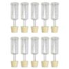 (10 Pack) Three-Piece Airlock and Drilled #6 Stopper Fermentation Beer Making Wine Making Kombucha Fits Gallon Jugs