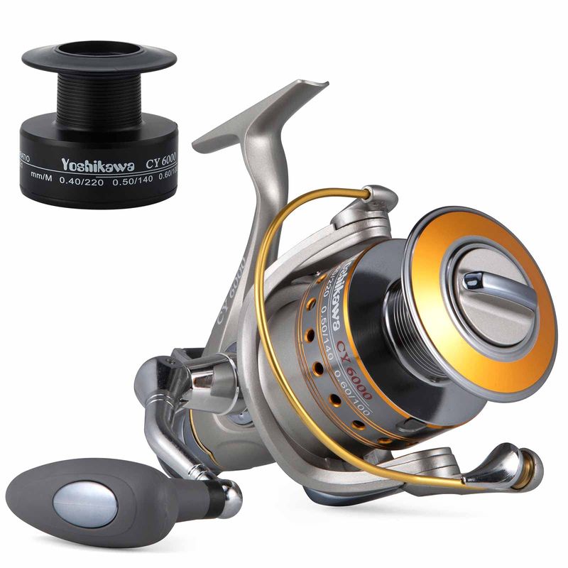 Yoshikawa Carp Fishing Reel Baitfeeder Spinning Reel Coarse 10+1 Ball ...