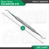 6 Pcs Spoon Excavator #19 Double Ended Blue Titanium Coated Dental Instruments