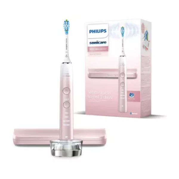 Philips Sonicare Electric Toothbrush DiamondClean 9000 Pink Special Edition with Travel Case HX9911/84