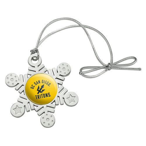GRAPHICS & MORE UC San Diego Tritons Metal Snowflake Christmas Tree Holiday Ornament