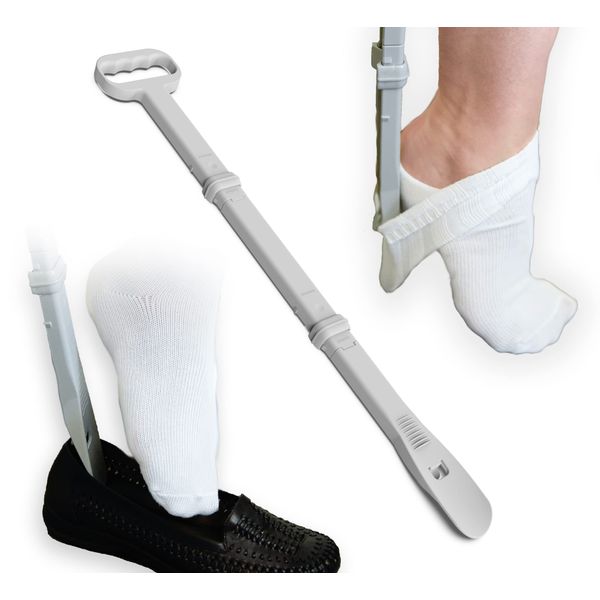 Sock Otter Long Handle Shoe Horn and Sock Remover by Easy To Use Products