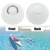 4pcs D Ring Patch PVC Stainless Steel Round Shape Gray fit for Kayak Canoe Deck
