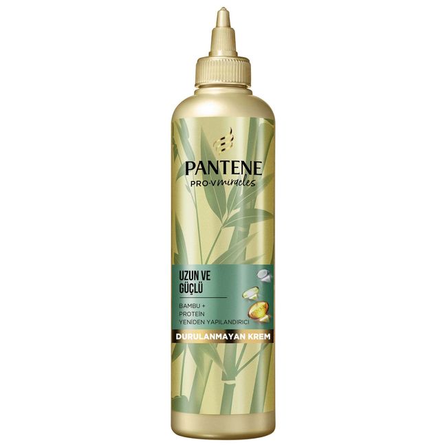 Pantene Durulanmayan Saç Bakım Kremi Uzun ve Güçlü Yeniden Yapılandırıcı Bambu + Protein, 270 ml