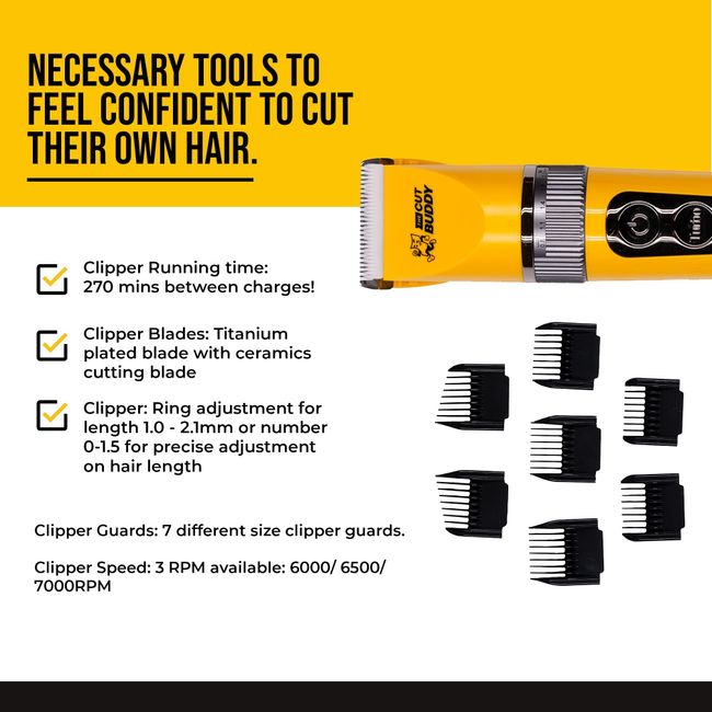 The Cut Buddy Beginners Clipper, Cordless Hair and Beard Clipper, 1 Ea