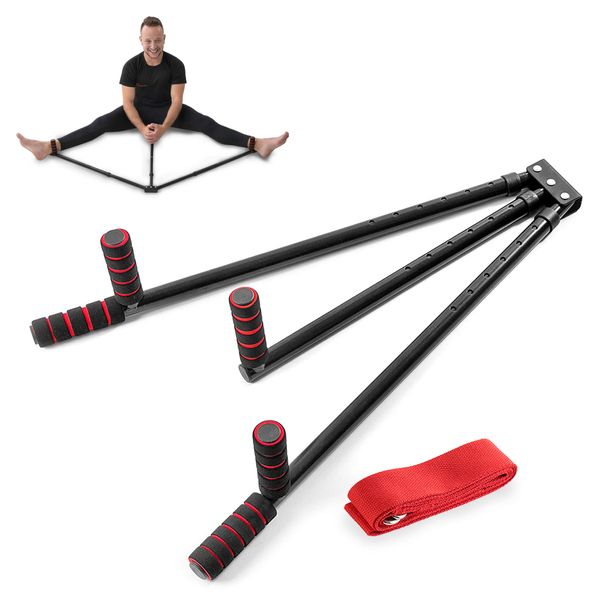 3 Bar Leg Stretcher – Stainless Steel Split Machine MMA Equipment Hamstring Stretcher Device Boosts Range of Motion and Stretching Flexibility – Yoga, Ballet, Dance and Gymnastics Training Equipment