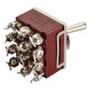 Heschen Metal Toggle Switch, 4PDT, maintained, ON/ON 2 position, 15A 250VAC, 10A 380VAC, CE