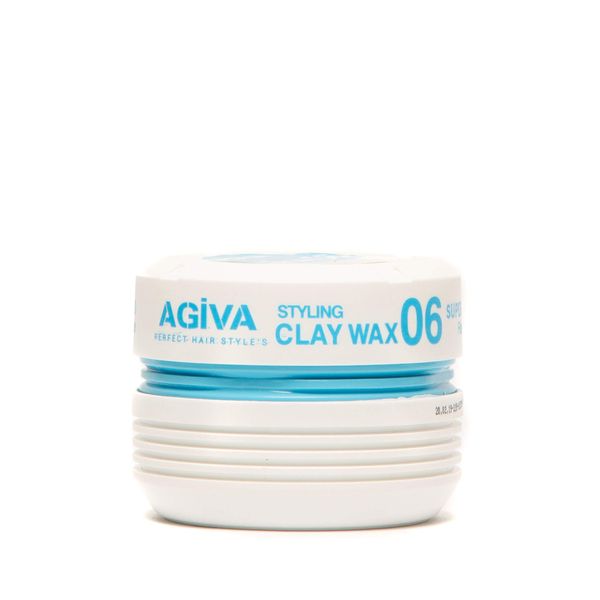 Agiva Hair Styling Fiber Clay Texture Wax 06 Medium Hold Perfect Control Natural Finish 6oz