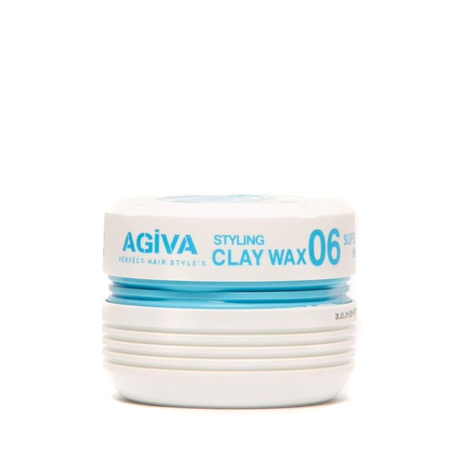 Agiva Hair Styling Fiber Clay Texture Wax 06 Medium Hold Perfect Control Natural Finish 6oz