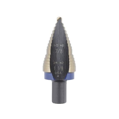 Irwin Tools IRWIN 10239CB Unibit 2-Steps Cobalt Alloy Steel Step Drill Bit for 1/2-Inch and 3/4-Inch KO, Black