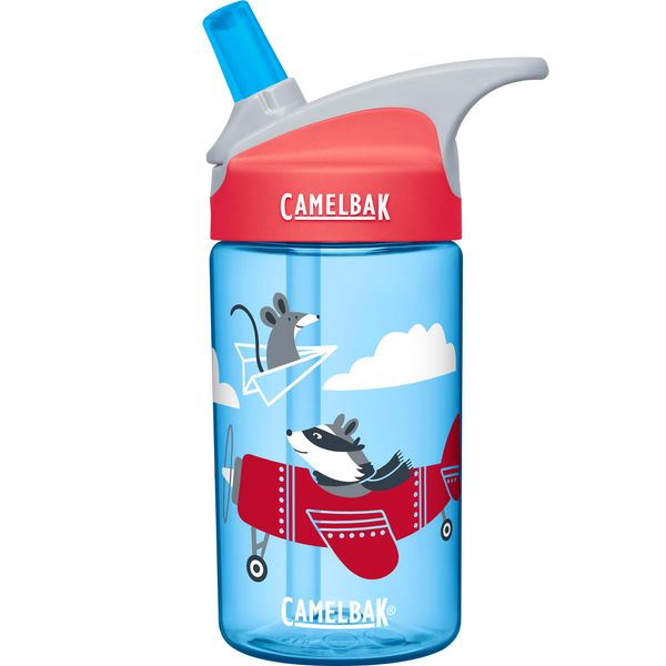 CamelBak eddy Kids Water Bottle - CamelBak Kids Big Bite Valve - Spill Proof - Water Bottle For Kids - BPA-Free Water Bottle - 12oz, Airplane Bandits