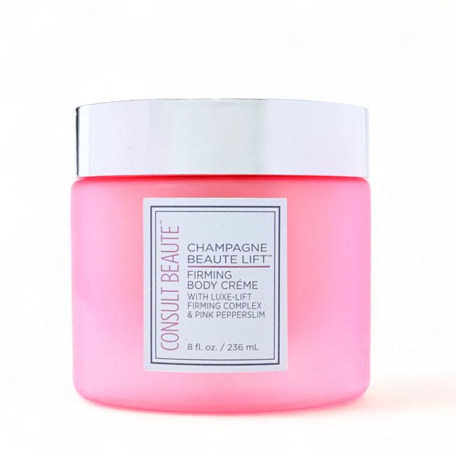 Consult Beaute Champagne Beaute Lift Firming Body Creme with Pink Pepperslim - Smooth, Tighten and Hydrate Slack, Crepey Skin - Helps create Lifted and Firmed Appearance - 8 oz.