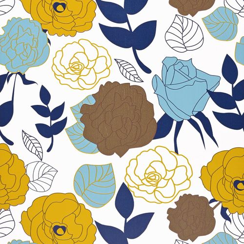 WENMER Floral Peel and Stick Wallpaper - 17.7" x 394" Peony Rose Contact Paper, Multicolor Flower for Bedroom, Walls, Backdrop, Cabinet, Home Decor