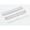 OSK HS-16 Comfortable Pull Lid Chopsticks Case Set (7.7 inches) Gray