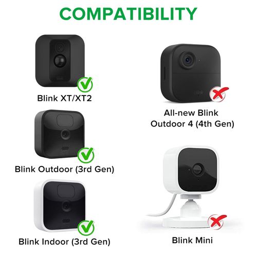 Power Adapter for Blink XT / XT2 & Blink Outdoor (3rd Gen) Camera, with 25ft/7.5m Weatherproof Cable Continuously Charging Your Security Camera, No More Battery Changes - White